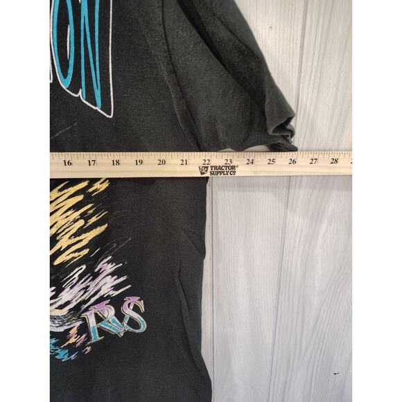 VTG Ricky Van Shelton Single Stitch Men's Black 2-Side Concert T-Shirt 1990 XL - Picture 8 of 8